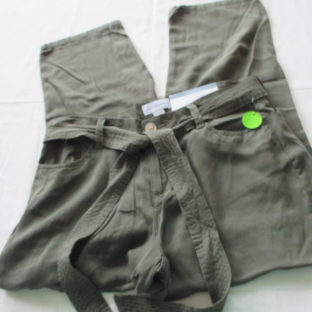 NWT - LIZ CLAIBORNE green pants - sz 6 - $44.00 - Picture 1 of 4